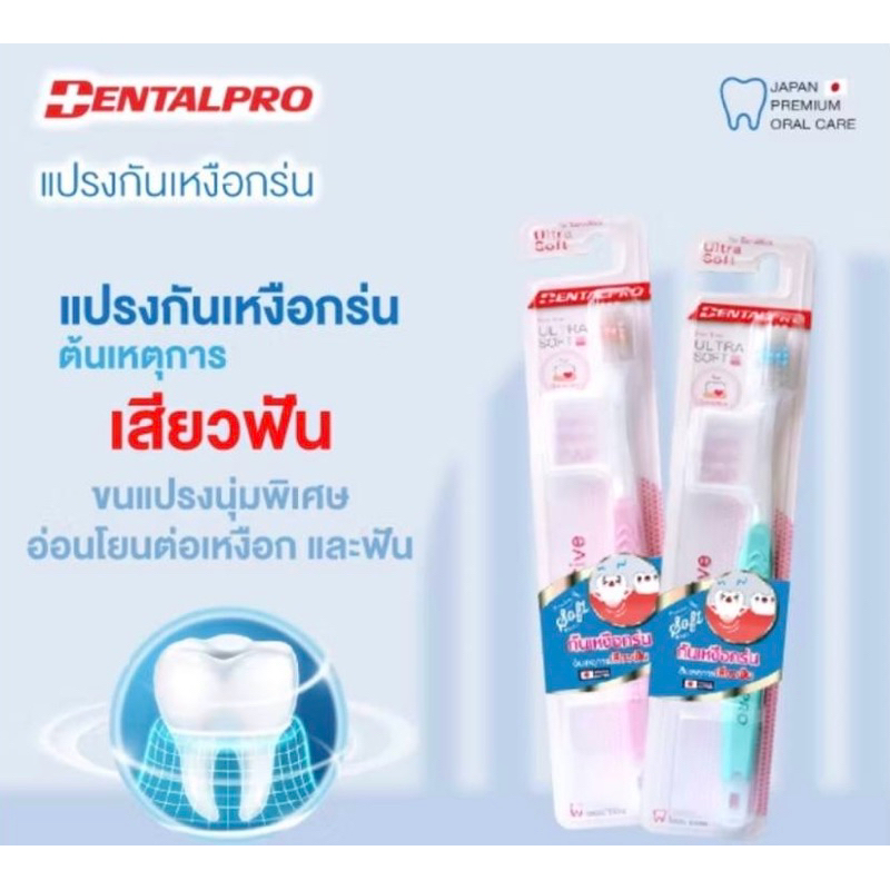 แปรงสีฟัน เดนทัลโปร Dentalpro สำหรับคนเหงือกร่น เหงือกอักเสบ เสียวฟัน ด้วยขนแปรงนุ่มพิเศษ