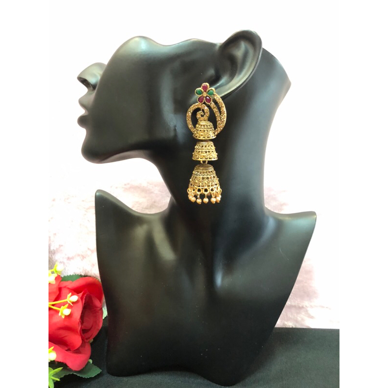 ✈️Erring form india ตุ้มหูอินเดียนำเข้ารุ่นใหม่ สินค้ามีมากมายหลายแบบ พร้องส่งในไทย