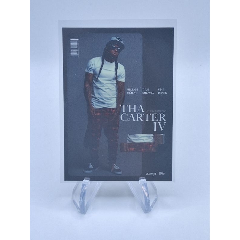 lil wayne การ์ด topps 2021 the carter iv 10th anniversary