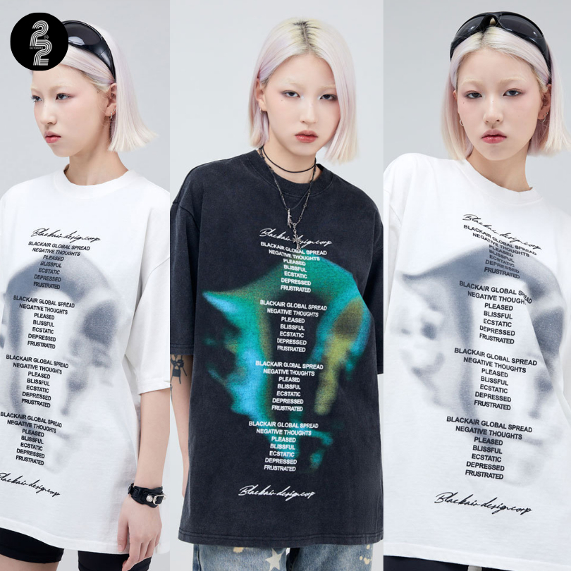 KR1474 "Proxy Retro Tee" เสื้อยืดโอเวอร์ไซส์ผ้าอย่างดีงานพรีเมียมไม่มีได้แล้ว