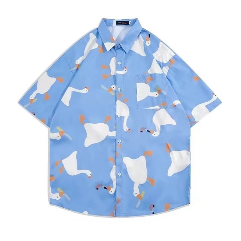 👕NEW👕เสื้อเชิ้ตผู้ชาย แขนสั้น ทรงหลวม ผ้านุ่มไม่เปลี่ยนรูปทรง นักศึกษา เสื้อลายใหม่ล่าสุด - รูปที่ 5