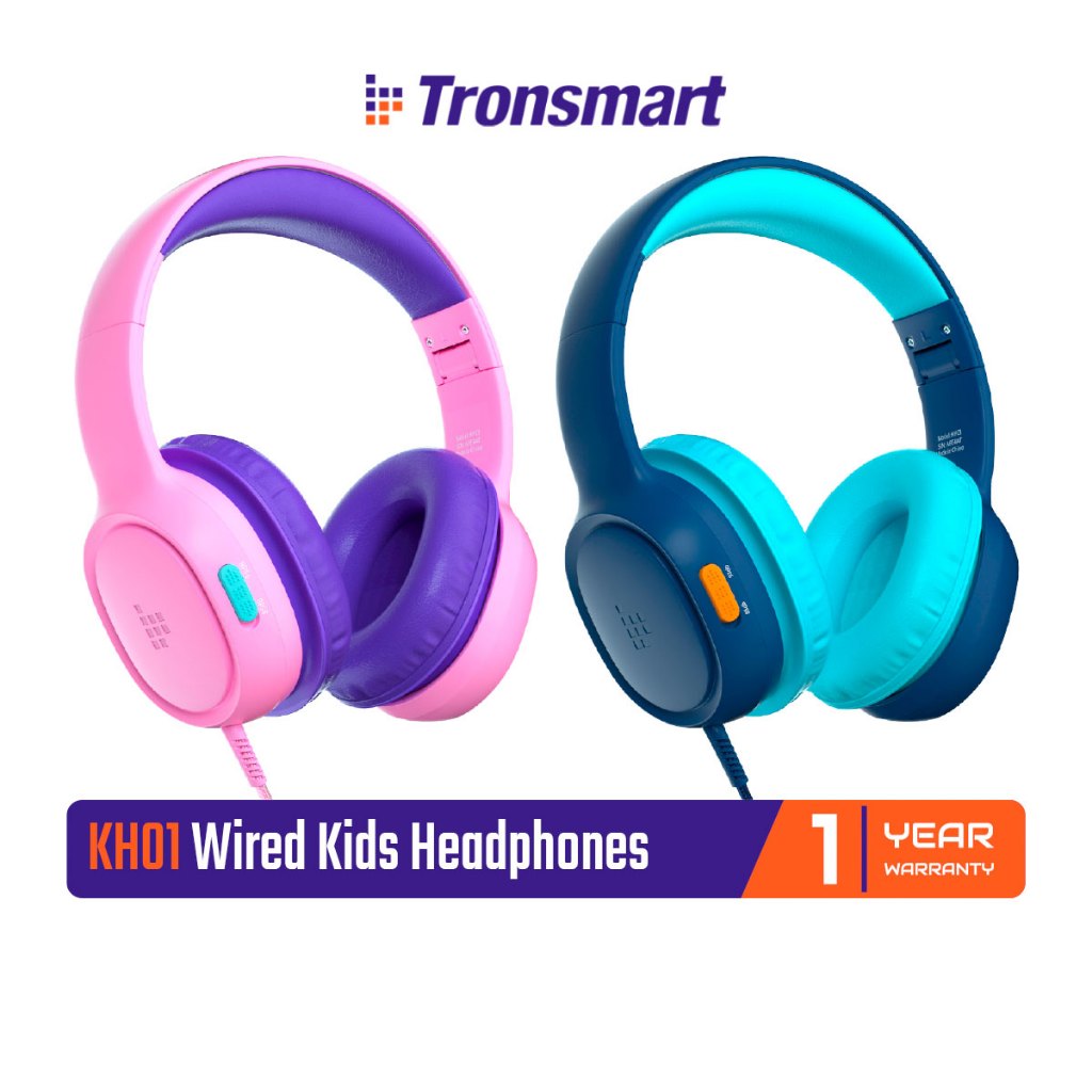 Tronsmart KH01 Wired Kids Headphones หูฟัง Aux 3.5 ออกแบบสำหรับเด็ก ไมค์ HD พับเก็บได้