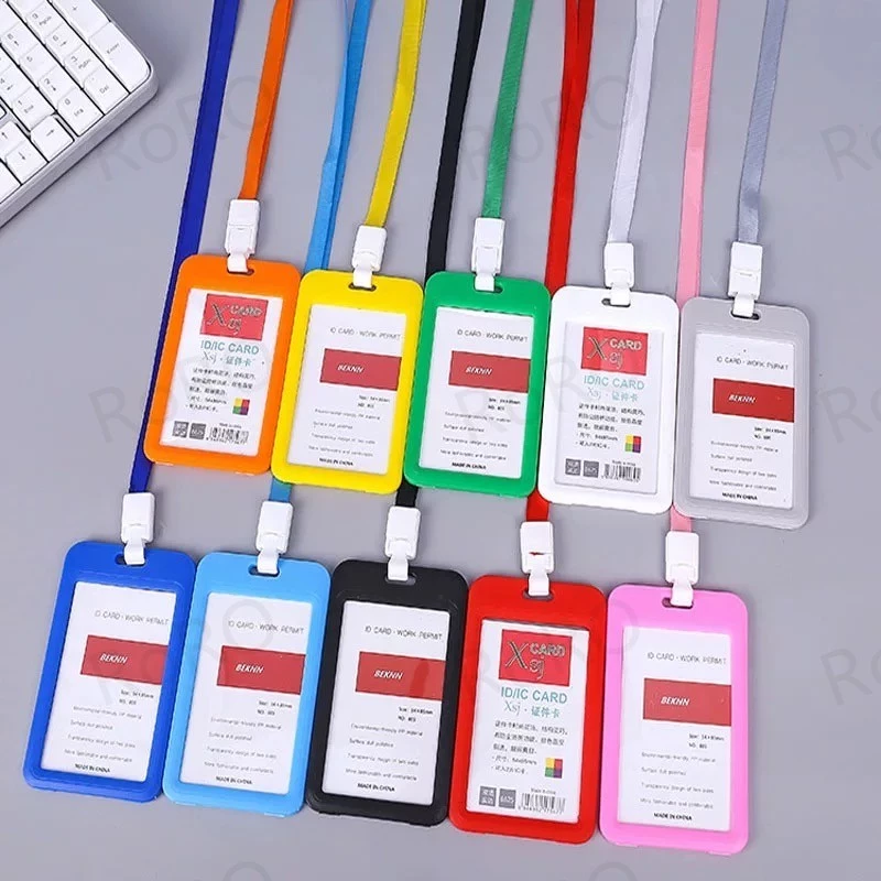 ที่ใส่บัตรพนักงานแนวตั้งและแนวนอนพร้อมสายห้อยคอ thumbnail 3