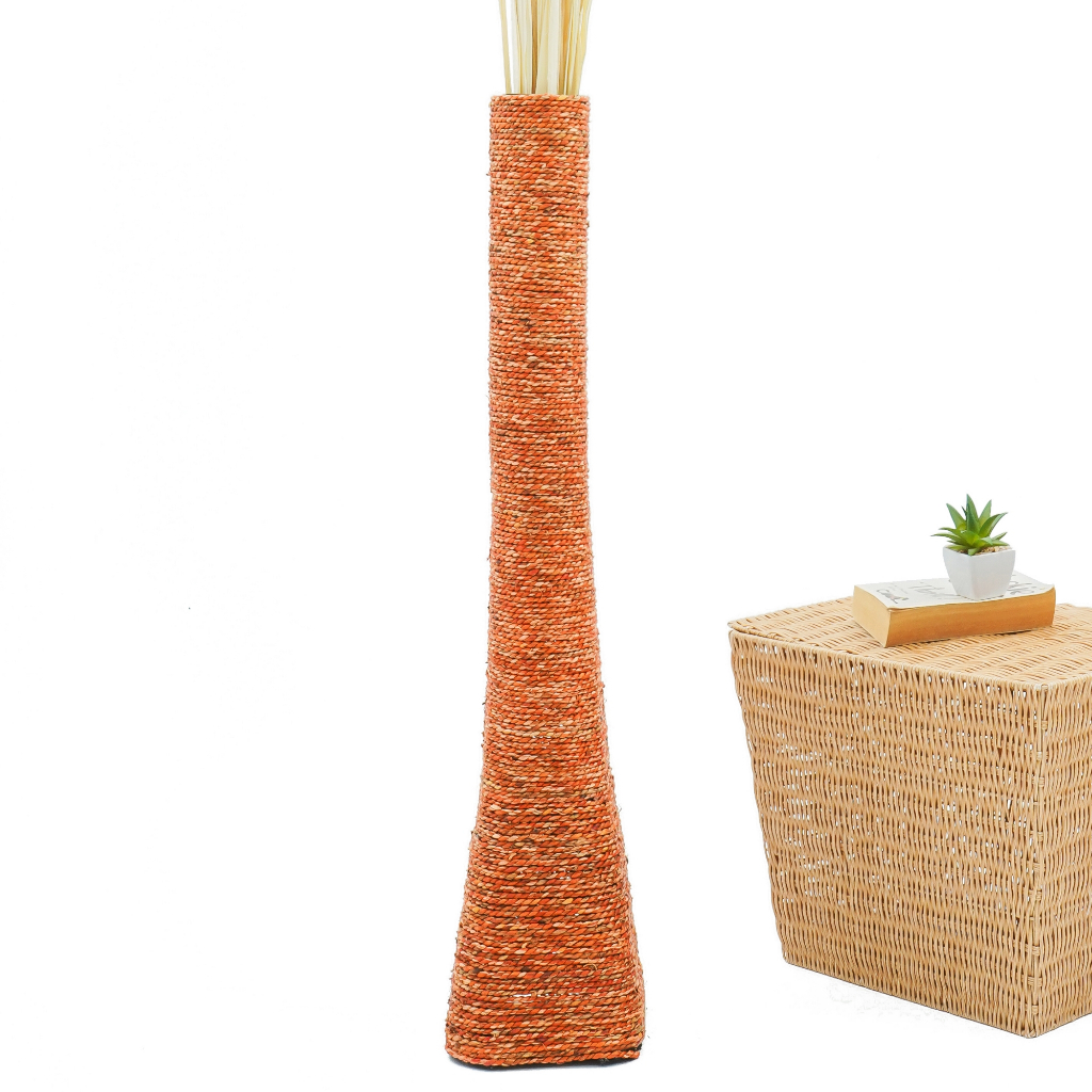 Vasora Large Floor Vase แจกันหวายสานปากตรง ขนาด 18 x 90 cm. ราคา ถูกที่สุด ดีลบีเคเค แกลเลอรีภาพที่ 3