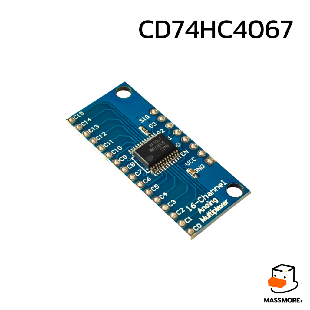 CD74HC4067 16-Channel บอร์ดไมโครคอนโทรลเลอร์ ดิจิทัลอะนาล็อก Analog Multiplexer อนาล็อก/ดิจิตอล 16 ช่อง