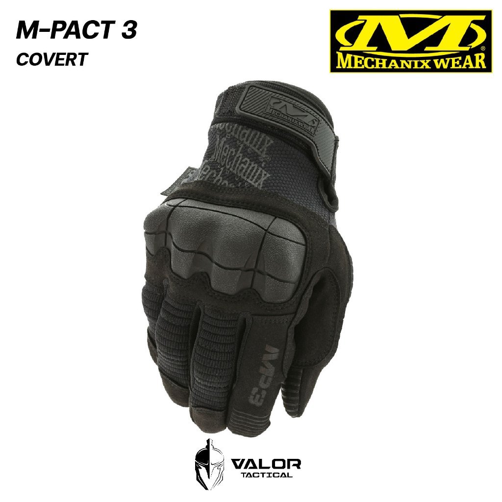 Mechanix Wear - M-Pact 3 [Covert] ถุงมือช่าง ทำงานก่อสร้าง ถุงมือกู้ภัย ป้องกันการกระแทก เสียดสี หนังสังเคราะห์ทัชสกรีน