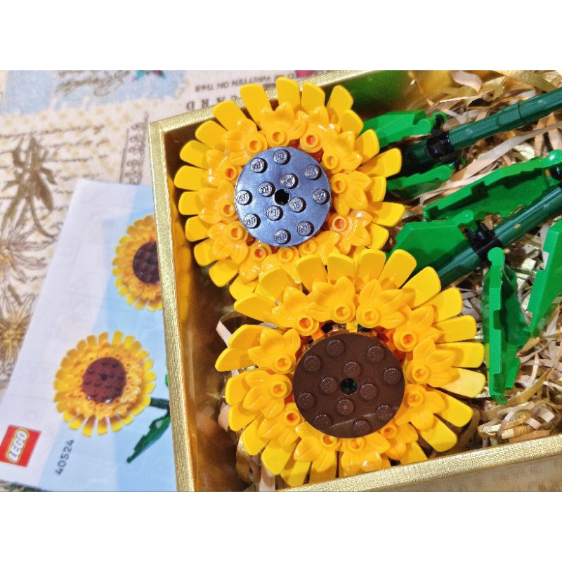 ดอกไม้ LEGO ทานตะวัน sunflower รหัส40524 ดอกไม้พลาสติก ดอกไม้ของเล่น ของเล่น ของตกแต่ง