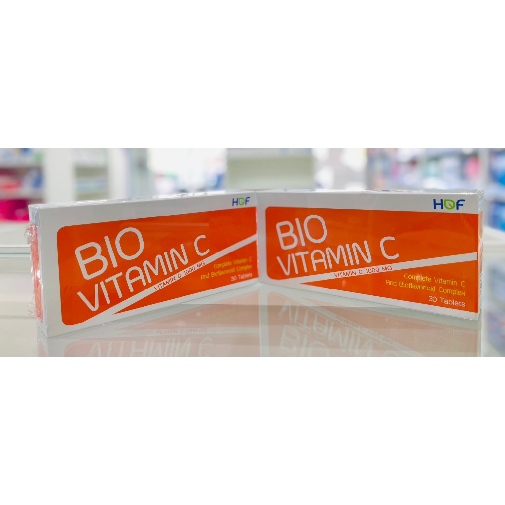 HOF BlOVITAMIN C ไบโอ-วิตามินซี30เเคปซูล/กล่อง🍊✨