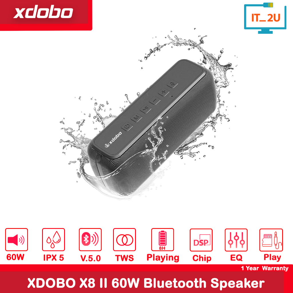 Xdobo X8 II Upgraded Bluetooth Speaker 60W ลำโพงบลูทูธเบสหนัก