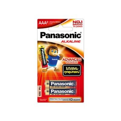 PANASONIC ถ่านอัลคาไลน์ รุ่น LR03T สีดำ ขนาด AAA