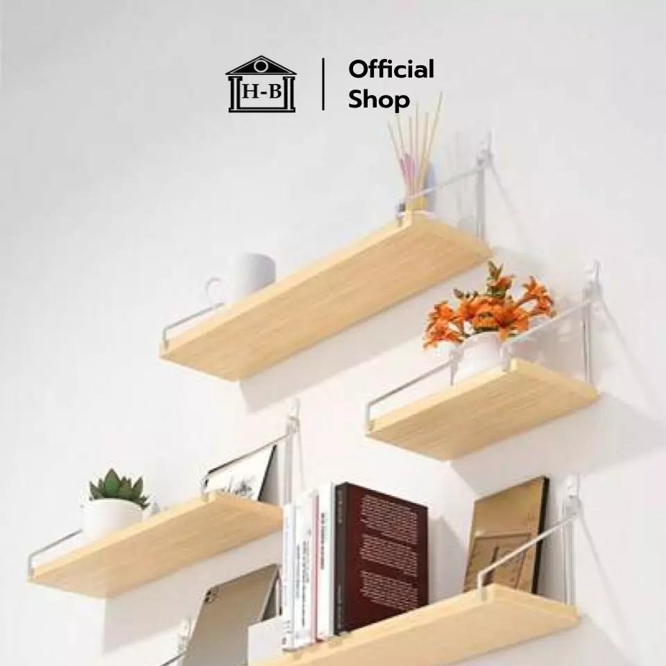 Home Best ชั้นวางไม้พาราแท้ DIY อเนกประสงค์ หนา 20mm thumbnail 5
