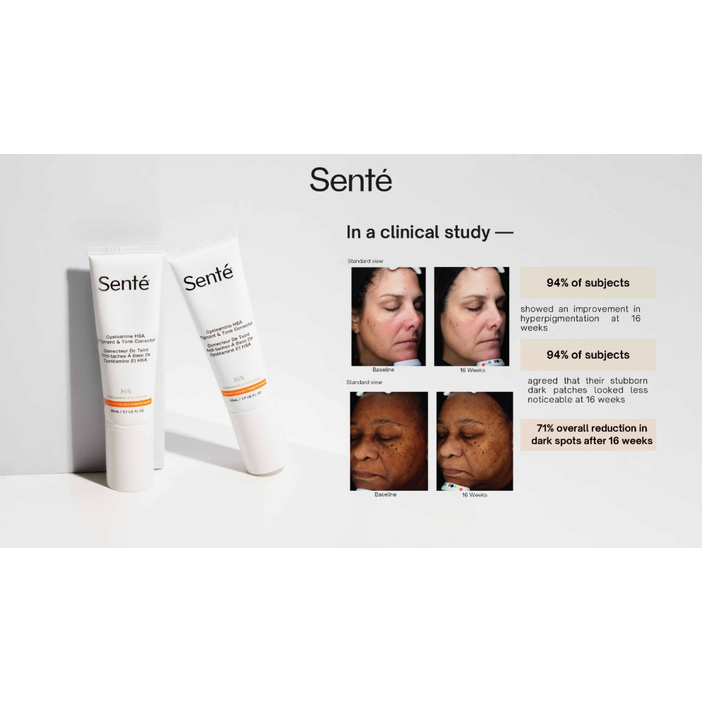 SENTE รักษาฝ้า รอยดำ Cysteamine HSA Pigment & Tone Corrector 50 ml / buy2 free1 dermal repair15ml11/2025