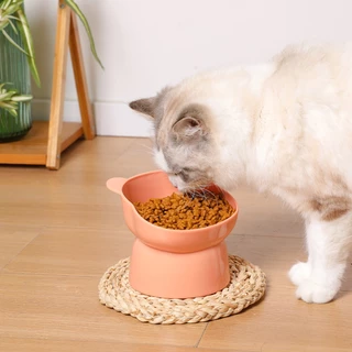 Petcho ชามอาหารสัตว์ ทรงเอียง ชามอาหารหมา ที่ใส่อาหารสัตว์เลี้ยง ชามสัตว์เลี้ยง อุปกรณ์ให้อาหารสัตว์ เอียง 15 องศา
