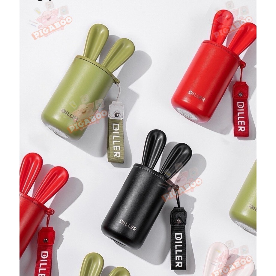 Diller แก้วน้ำสแตนเลส ขนาด 400ml. สีดำ PB1