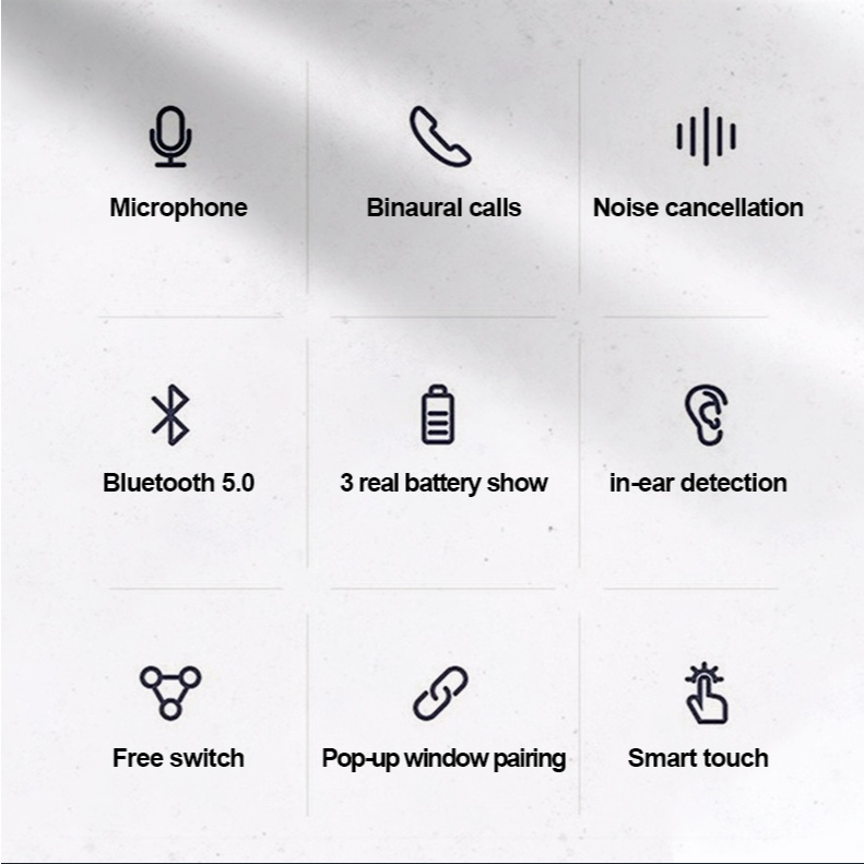 d-power หูฟังบลูทูธ รุ่น Air Pro 5 ชาร์จไฟในตัว เสียงดี เบสเเน่น ฟังสนุก ตัดเสียงรบกวน ประกัน 1 ปี