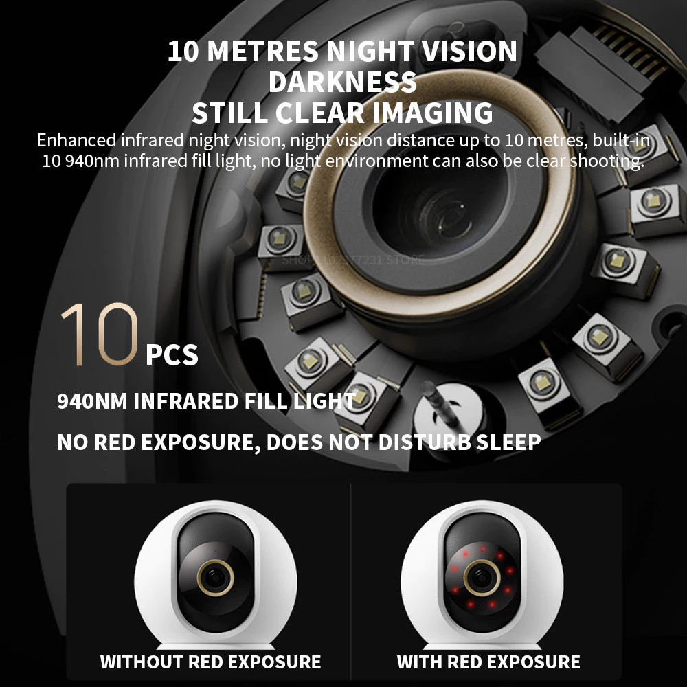 Xiaomi Smart Camera C700 4K 8MP กล้องวงจรปิด 4K Ultra-HD ด้วยชิป AI การติดตามการเคลื่อนไหวของมนุษย์
