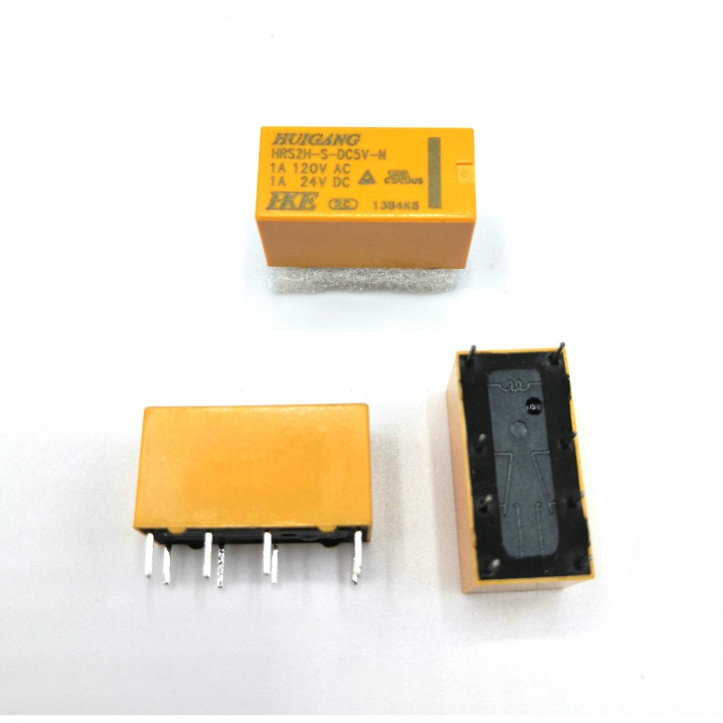 รีเลย์ (HKE) มีรุ่น HRS1H-S-DC24V 6P, HRS2H-S-DC 5V 8P, HRS2H-S-DC 12V 8P, HRS2H-S-DC 24V 8P