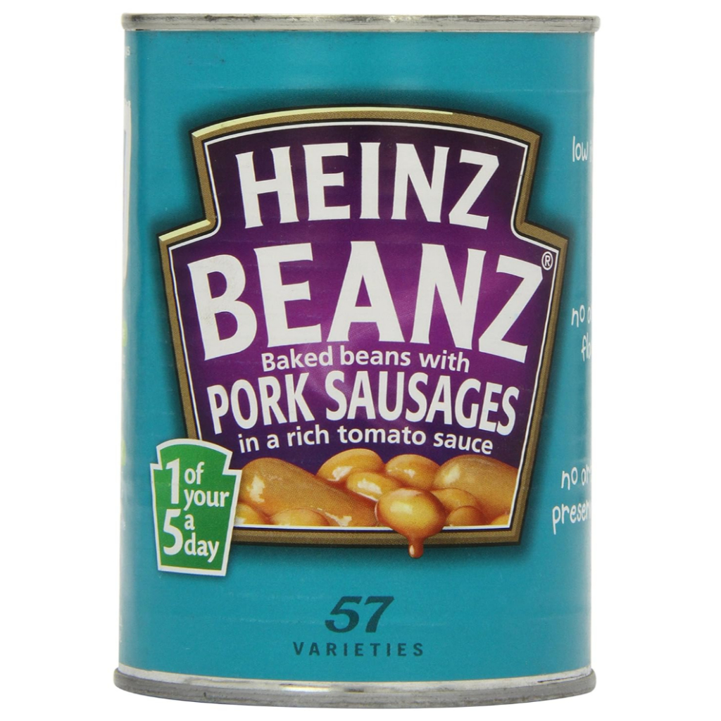Heinz Beanz Baked Beans & Pork Sausages / 415g / ไฮนซ์ เบคบีน