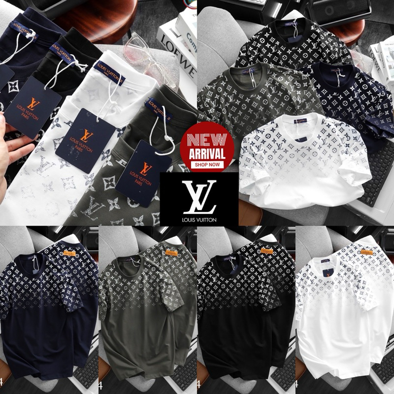 เสื้อยืดแขนสั้นคอกลม Louis Vuitton ?? cotton ?งานสวยตรงปก ส่งไว ใส่ได้ทั้งชายหญิง
