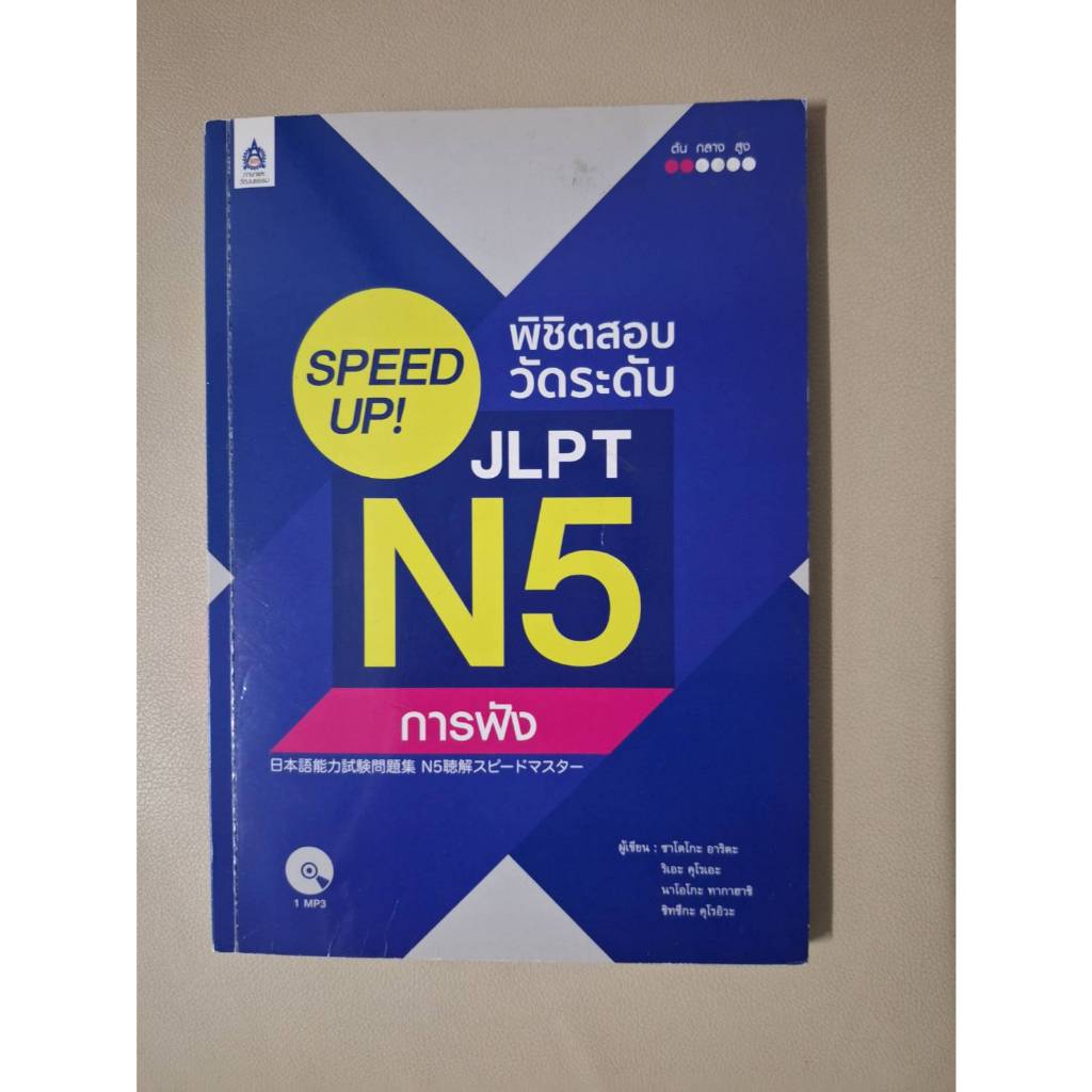 หนังสือมือสอง** SPEED UP! พิชิตสอบวัดระดับ JLPT N5 พาร์ทการฟัง พร้อม CD ขายเล่มละ 130 บาท