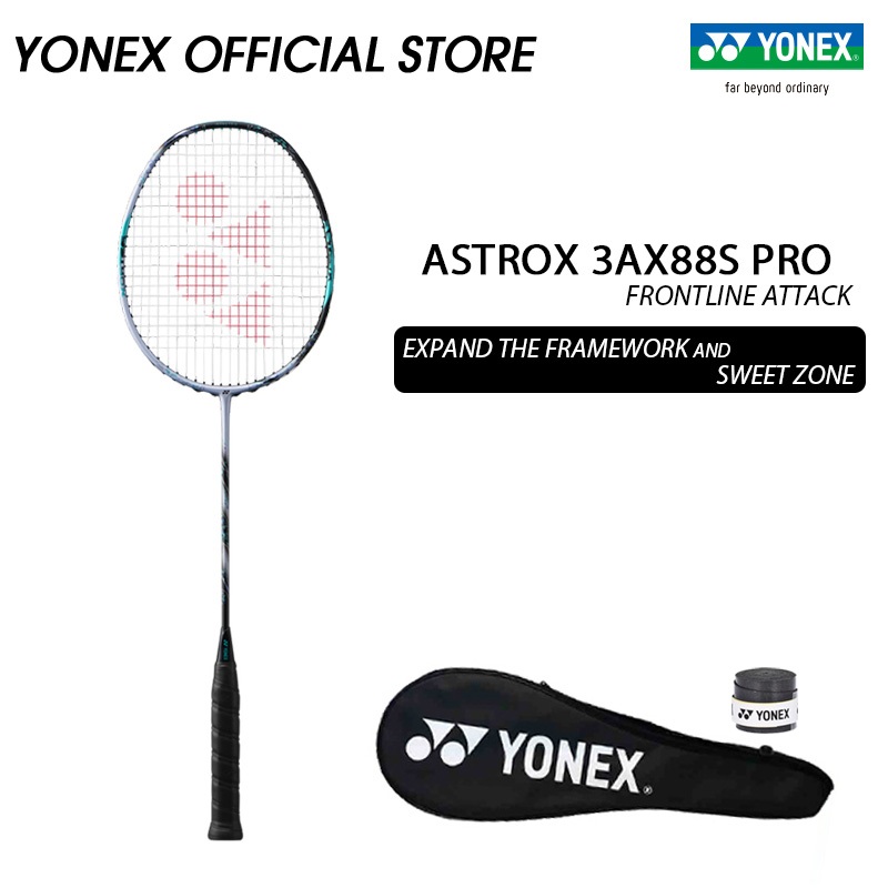 Yonex(โยเน็กซ์) Badminton Rackets Astrox 88S Pro 3rd Gen (Silver/Black) ไม้แบดมินตัน ของแท้