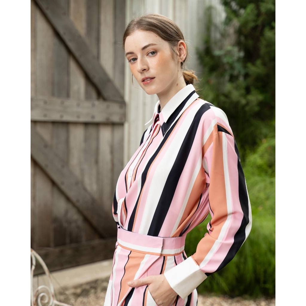 “All-Day Chic”with Achi Shirt