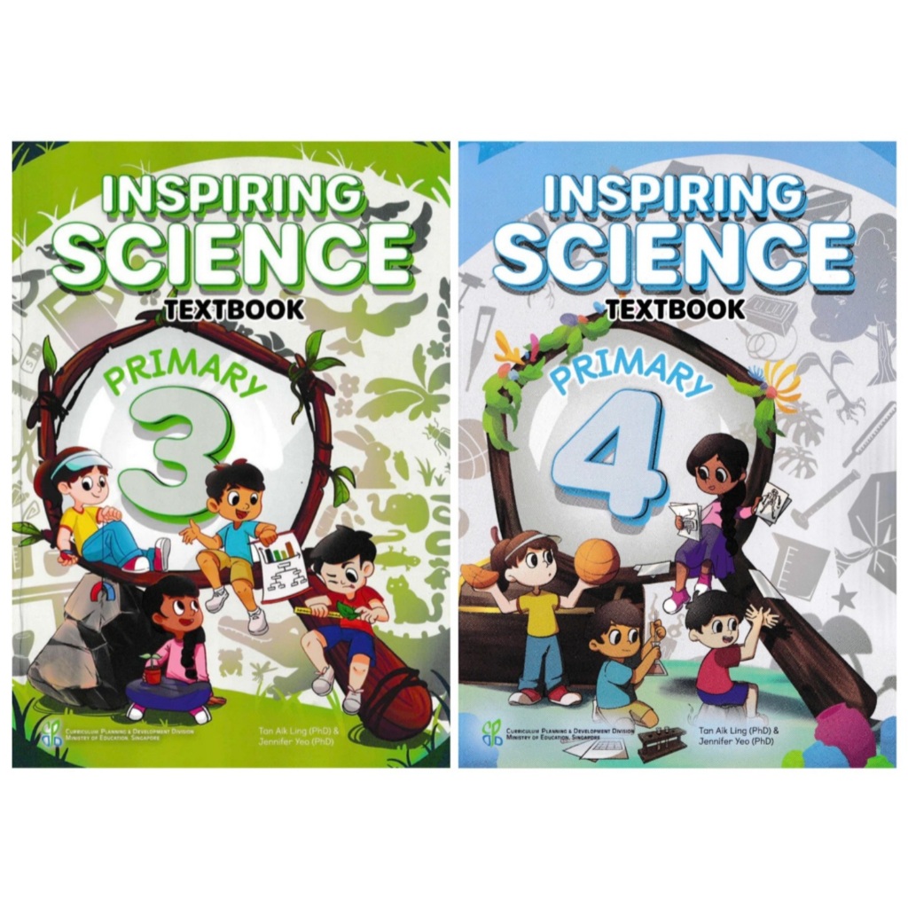 🦄 หนังสือเรียน/แบบฝึกหัด Inspiring Science for Primary 3 - 5 🆕️approved by the MOE, Singapore for use in schools