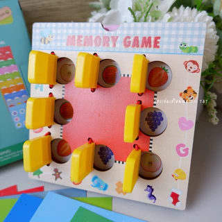 T179 Memory Game ของเล่นฝึกความจำ เปิดจับคู่ภาพเหมือน ของเล่นเสริมพัฒนาการเด็ก