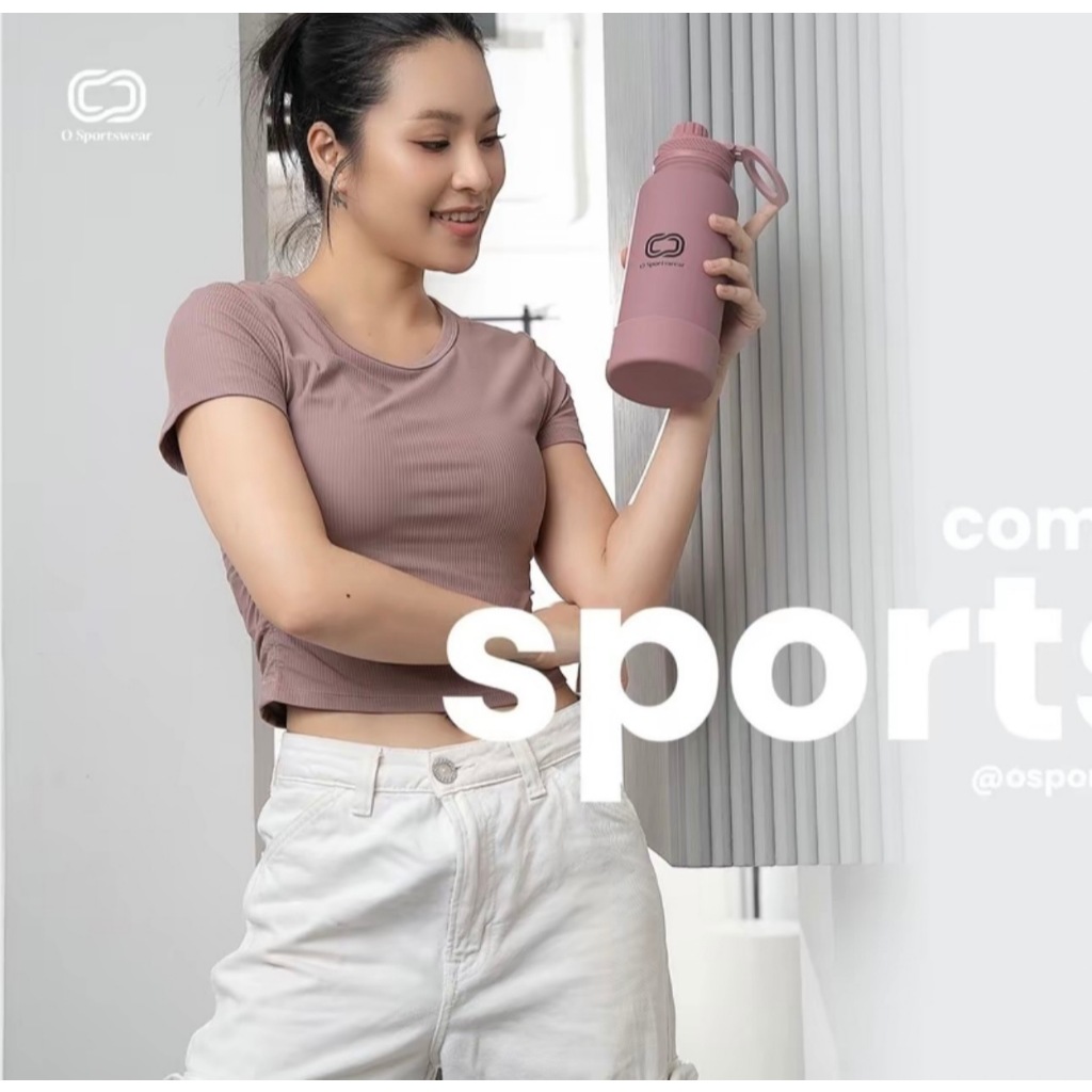 O spoetswear - T1026 เสื้อครอปคลุมออกกำลังกาย