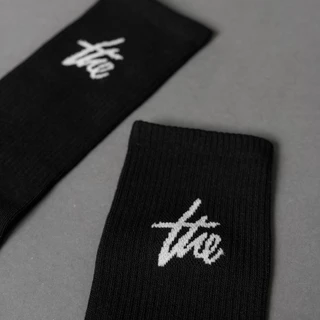 URTHE - ถุงเท้า เเพ็ค 3 คู่ 200 ปักโลโก้ รุ่น THE SOCKS 3 PACK
