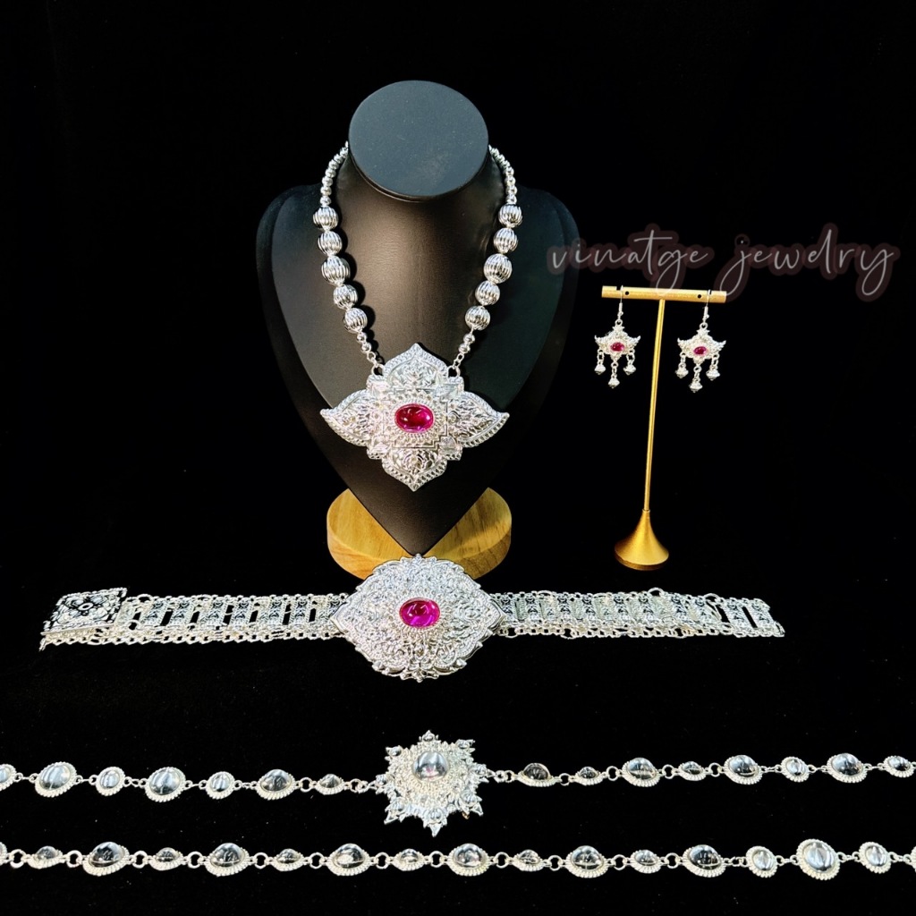 สร้อยชุดไทย เครื่องประดับชุดนางรำ เหมาะสำหรับผู้หญิงและผู้ชาย - รูปที่ 3