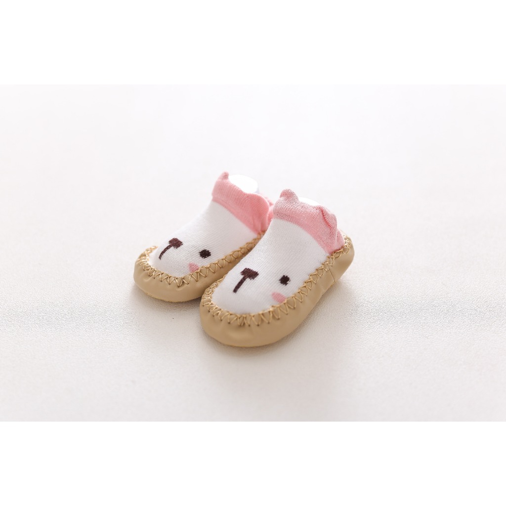 XX100พร้อมส่ง!! รองเท้าเด็กหัดเดินเดิน ลายน่ารัก รองเท้าเด็กกันลื่น - รูปที่ 4