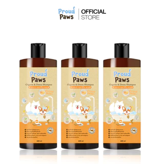 Proud Paws แชมพูอาบน้ำสัตว์เลี้ยง บำรุงขนแข็งแรง ลดกลิ่น ลดขนหลุดร่วง