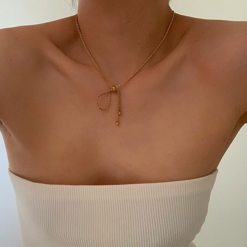 HER OBJECTIVE_HER TILLY BOW NECKLACE