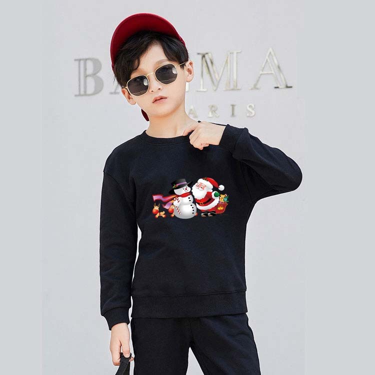 J-682-O เสื้อกันหนาวเด็ก เสื้อสเวตเตอร์ สีสวยลายคริสต์มาสน่ารัก ผ้าไม่หนาใส่ได้ทุกวัน