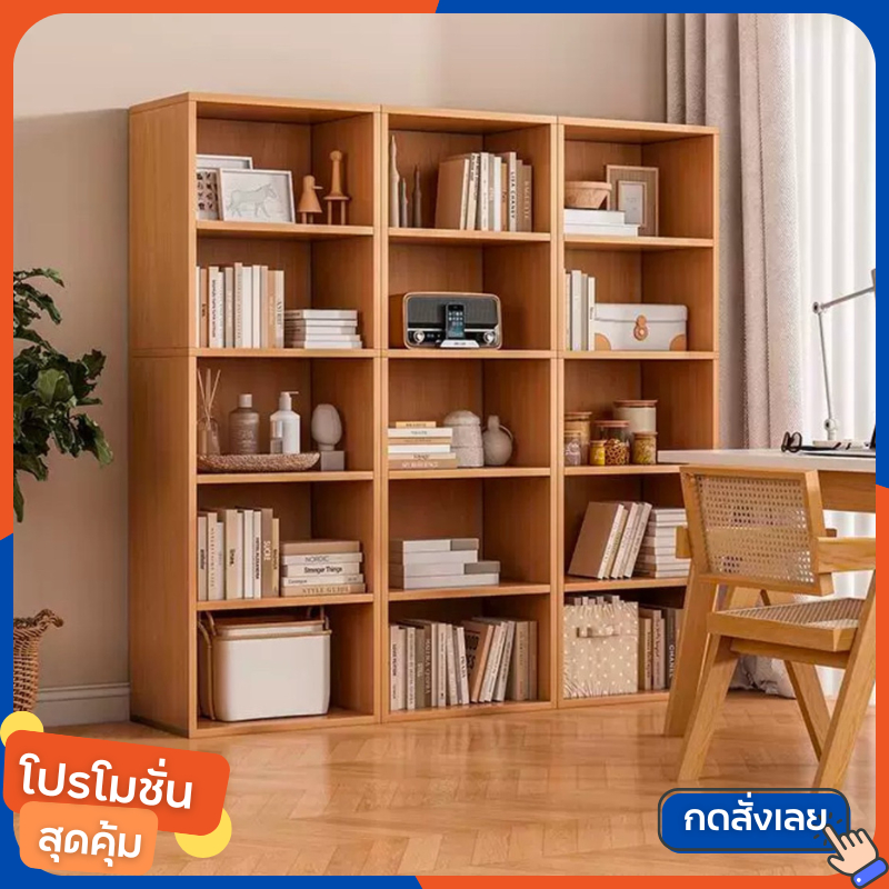 ชั้นวางของอเนกประสงค์ ชั้นวางหนังสือ ชั้นเก็บของ ตู้โชว์ ตู้เก็บหนังสือ white/brown bookshelf