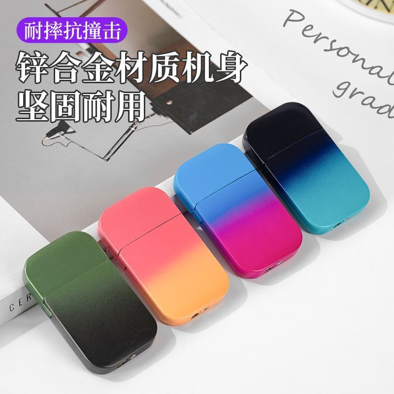 ไฟแช็คกันลมสีสดใส ไล่ระดับสี ใหม่พร้อมเปลวไฟสีชมพูและรูปลักษณ์ที่สวยงาม ของขวัญสำหรับเพื่อนที่ดีที่สุดของคุณ