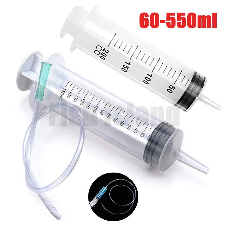 ไซริงค์ กระบอกฉีดยา บรรจุแยกชิ้น สะอาด ถูกหลักอนามัย 60/100/150/200/250/300/350/500/550ml แถมสายต่อ
