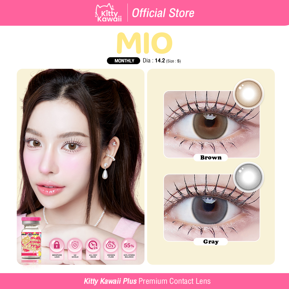 Kitty Kawaii Contact Lens : Mio - คอนแทคเลนส์รายเดือนคิตตี้ คาวาอิ พัส (VIAL)