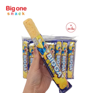 บิ๊กก้า สติ๊ก ข้าวโพดอบกรอบแท่งสอดไส้ครีม 10ก. Bigga Stick Corn Snack with Cream Filling 10g.
