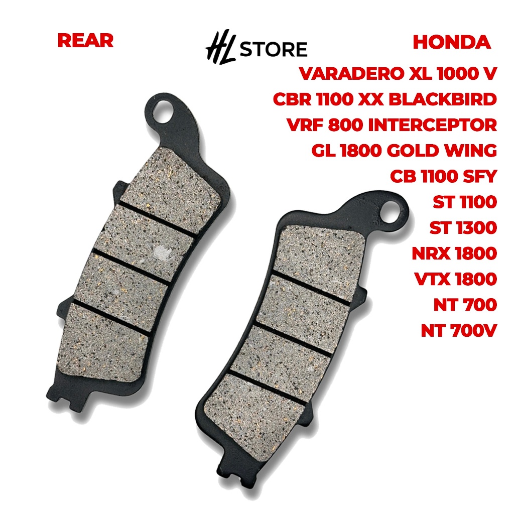 ผ้าเบรค Honda Varadero XL 1000 V CB 1100 SFY CBR 1100 XX 1100 XX Blackbird VRF 800 Interceptor ST 1100 ST 1300 GL 1800 G