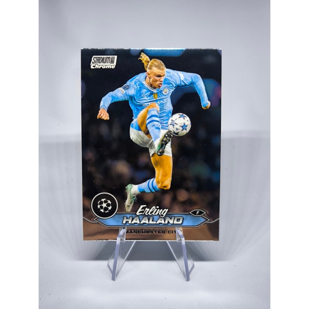การ์ดบอล Topps Stadium Club Chrome UEFA Champions League Premier League Soccer Cards 2022-24