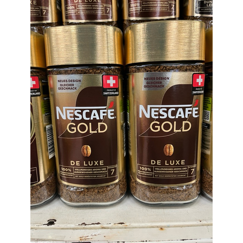 Nescafe gold de luxe โกลด์ เดอลุค คอฟฟี่ กาเเฟ จาก switzerland