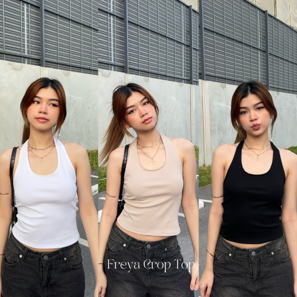 [New] Mygirlies - Freya Crop Top เสื้อครอปคล้องคอ ใส่ได้หลายแบบ