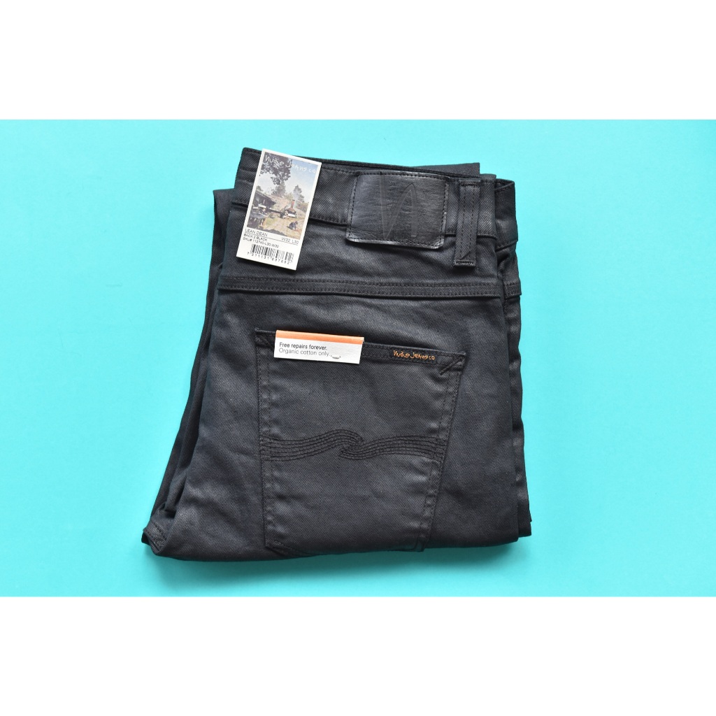 Nudie Jeans แท้!!! Lean Dean Black 2 Black (ผ้า Coated / Limited)