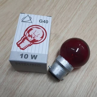 หลอดปิงปอง 3-5W,10W*** สีแดง ขั้วเขี้ยวB-22 สินค้าไทย มาตรฐานม.อ.ก. *เทสไฟทุกดวง*