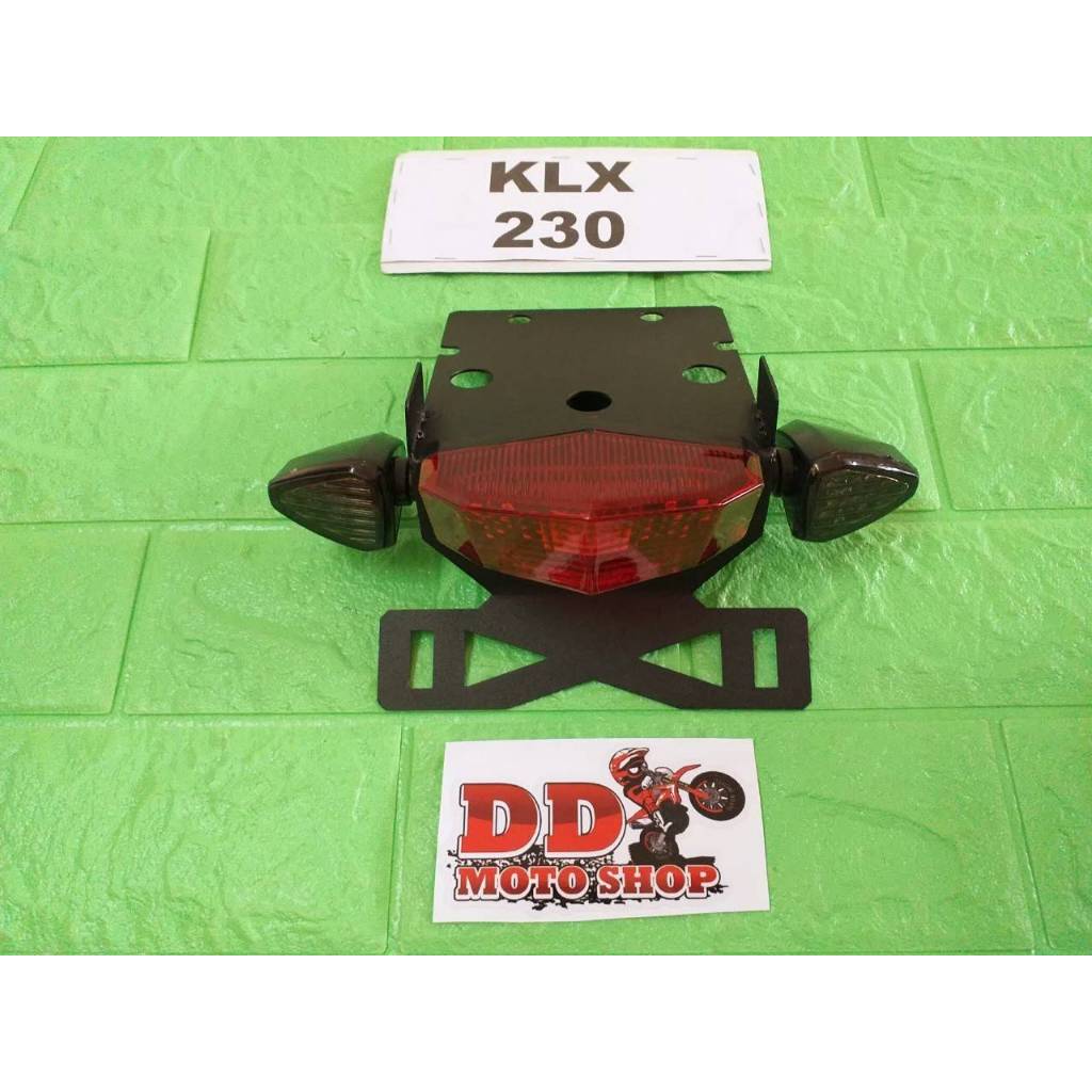 ท้ายสั้น KLX230 #ใส่ไฟเลี้ยวแต่ง #โครงเหล็กหนา 1.2 มม. ไฟท้าย KLX230 KLX230SE KLX230SM SHERPA