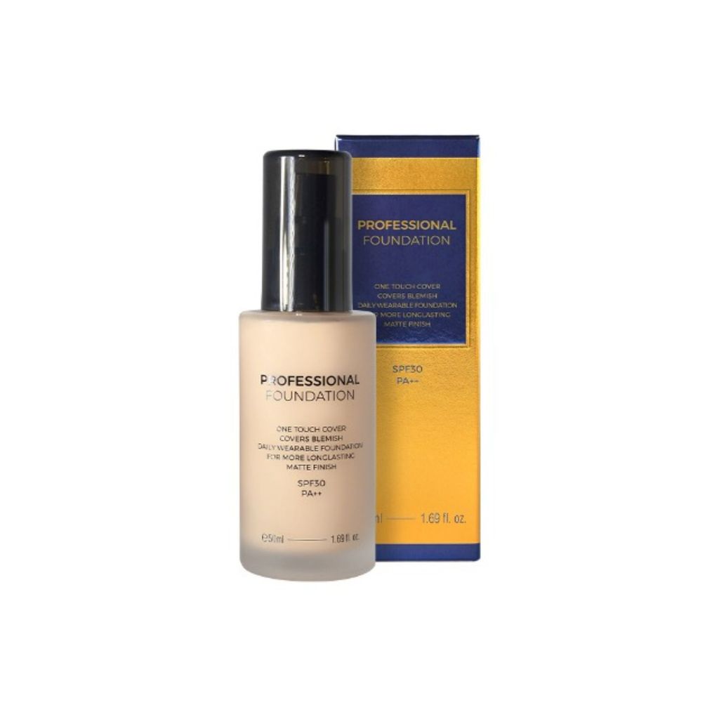 PRETTYSKIN Professional Foundation รองพื้นเนื้อบางเบา กันแดด คุมมัน กันน้ำ 50ml