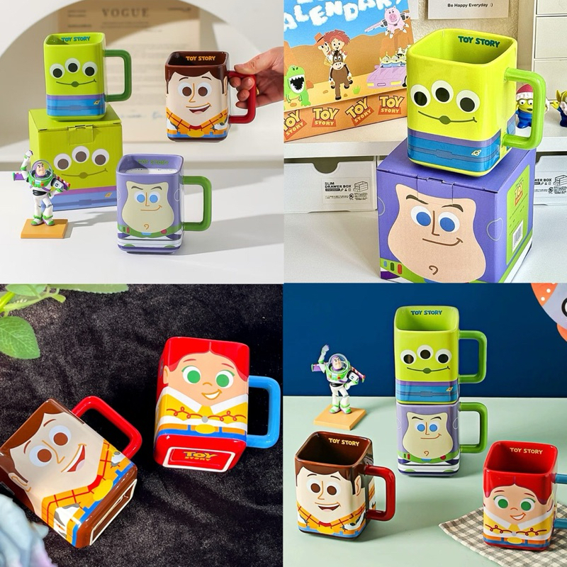 พร้อมส่ง🚀 แก้วน้ำ Toy Story ทอยสตอรี่ น่ารัก Mug cup แก้วกาแฟ Coffee ใส่เครื่องดื่ม แก้วน่ารักๆ ของขวัญ 70111