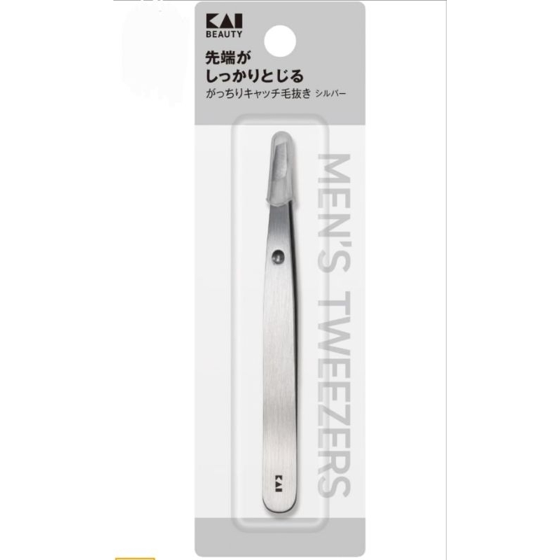 แหนบ KAI แบรนด์ญี่ปุ่น ผู้ชายโดยเฉพาะ จับดี ถอนง่าย kai men sure grip tweezer